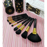 BH Cosmetics Black Dot - 11 Pieces Brush Set