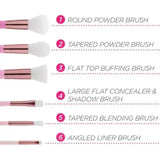 BH Cosmetics Mini Pink Perfection – 6 Piece Brush Set