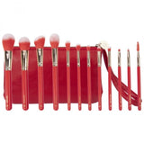BH Cosmetics Miss Claus Fa La La Fierce 12 Pieces Brush and Bag Set