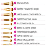 BH Cosmetics Pink Perfection - 10 Pieces Brush Set