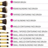 BH Cosmetics Sculpt And Blend 3 - 10 Pieces Brush Set