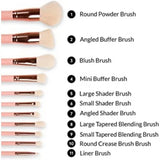BH Cosmetics Weekend Vibes Brunch Bunch - 11 Pieces Brush Set