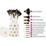 BH Cosmetics White Dot - 11 Pieces Brush Set