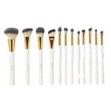 BH Cosmetics White Studded Elegance - 12 Piece Brush Set