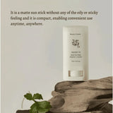 Beauty Of Joseon Matte Sun Stick: Mugwort and Camelia SPF 50 Plus - 18g