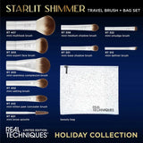 Real Techniques Limited Edition Starlit Shimmer Travel Brush + Bag Set