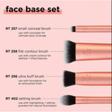 Real Techniques Face Base Makeup Brush Set - 4 Pieces Set