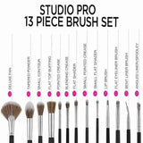BH Cosmetics Studio Pro - 13 Piece Brush Set