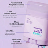 Isntree Onion Fresh Light Sun Stick SPF50 Plus PA Plus Plus - 22gms