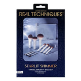 Real Techniques Limited Edition Starlit Shimmer Travel Brush + Bag Set