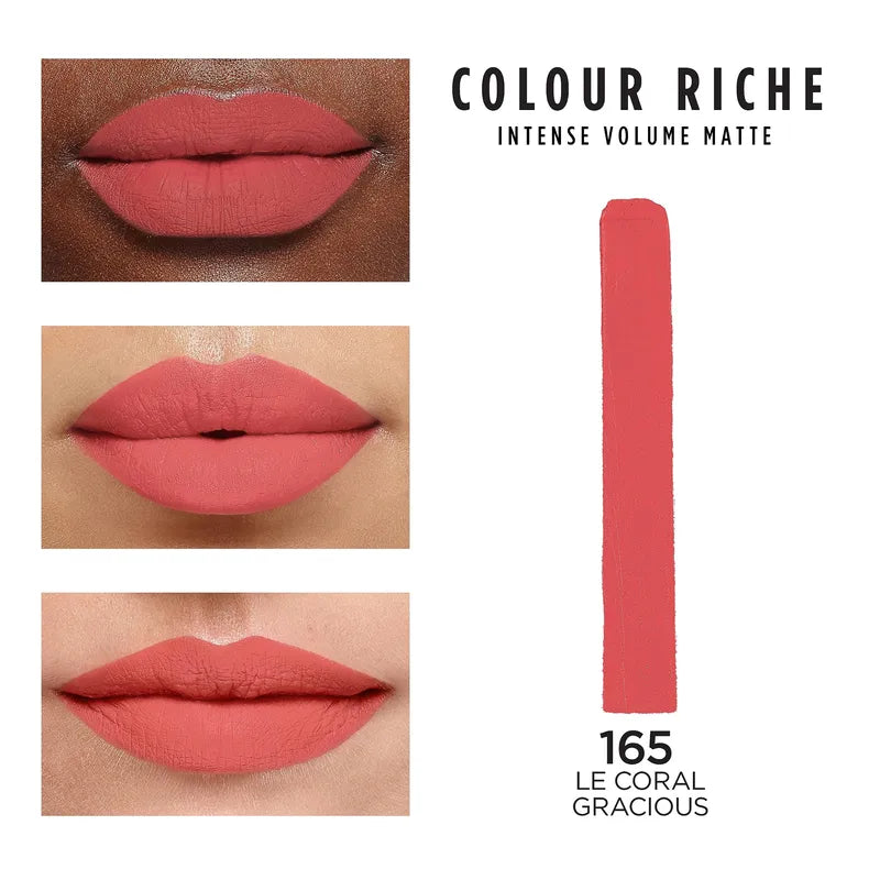 L'Oréal Paris Colour Riche Intense Volume Matte Lipstick - 165 Le Coral Gracious