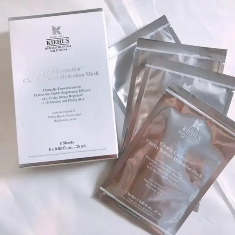 Kiehl's Clearly Corrective Clarity Booster Hydration Mask x 5 Sheet Masks