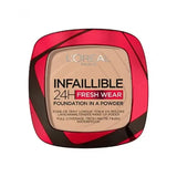 L'Oreal Infallible 24Hrs Fresh Wear Powder Foundation Full Matte Coverage Waterproof - 120 Vanilla