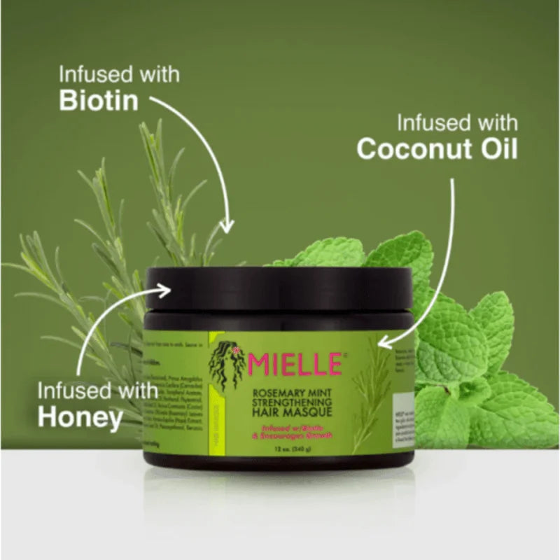 Mielle Rosemary Mint Strengthening Hair Masque - 340g