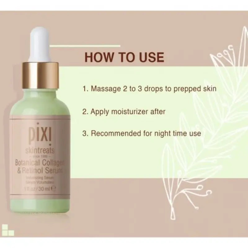 pixi Skintreats Botanical Collagen and Retinol Serum - 30ml