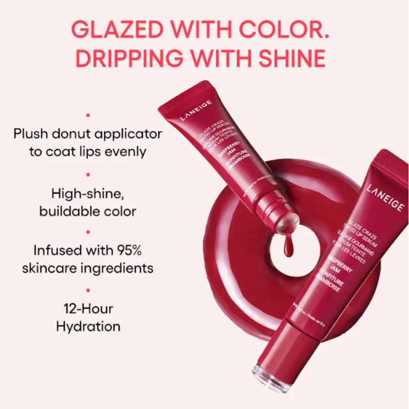 Laneige Glaze Craze Tinted Lip Serum - Raspberry Jam