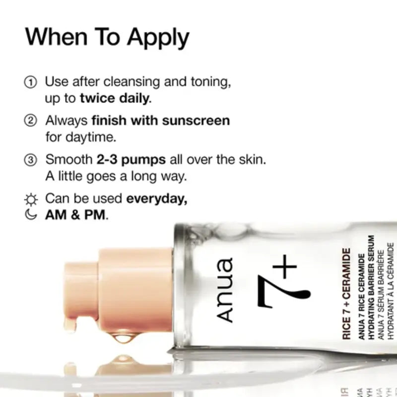 Anua 7 Rice Ceramide Hydrating Barrier Serum - 50ml