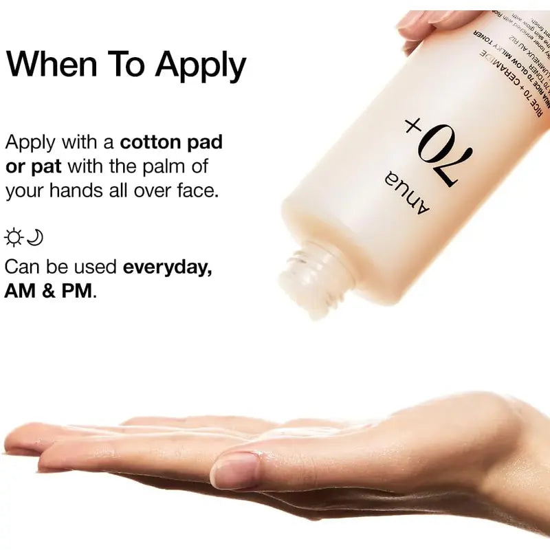 Anua Rice 70 Glow Milky Toner - 250ml