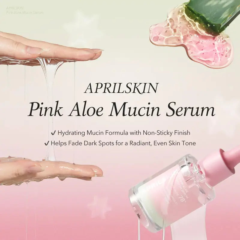 Aprilskin Pink Aloe Mucin Serum - 30ml