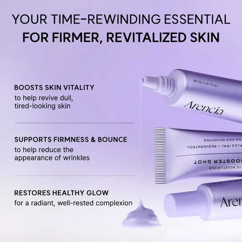 Arencia NAD+ Serum Booster Shot with 5% NAD+ Complex & Resveratrol - 30ml