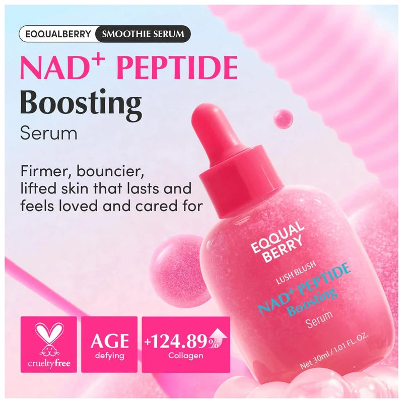 Eqqualberry Lush Blush NAD + Peptide Boosting Serum - 30ml