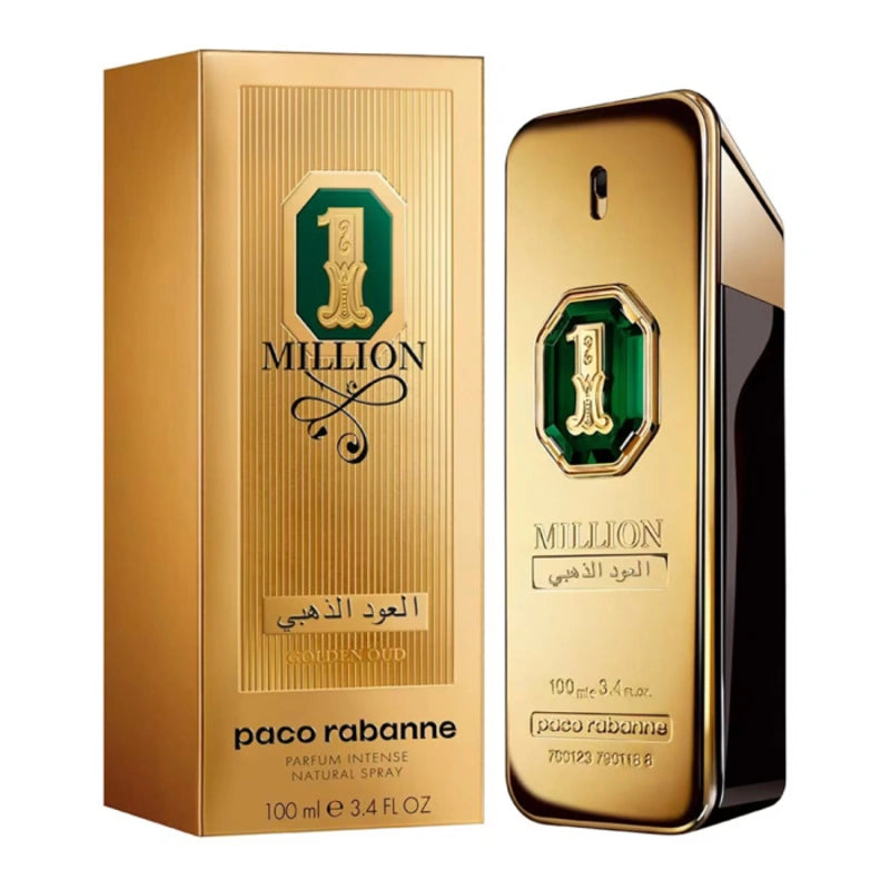 Paco Rabanne 1 Million Golden Oud For Men Parfum Intense - 100ml